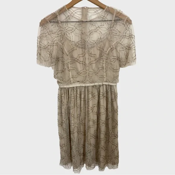knee length dresses for ladies Vivian V-Neck Micro Mini Dress – Cream